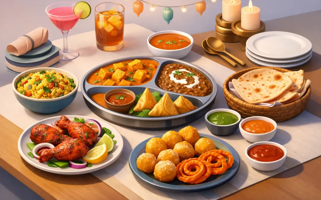 Indian Party Menu Example for Easy Hosting