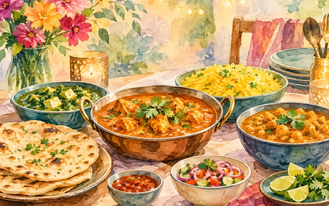 Birthday Curry Night Menu Example for Easy Hosting